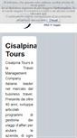 Mobile Screenshot of cisalpinatours.it